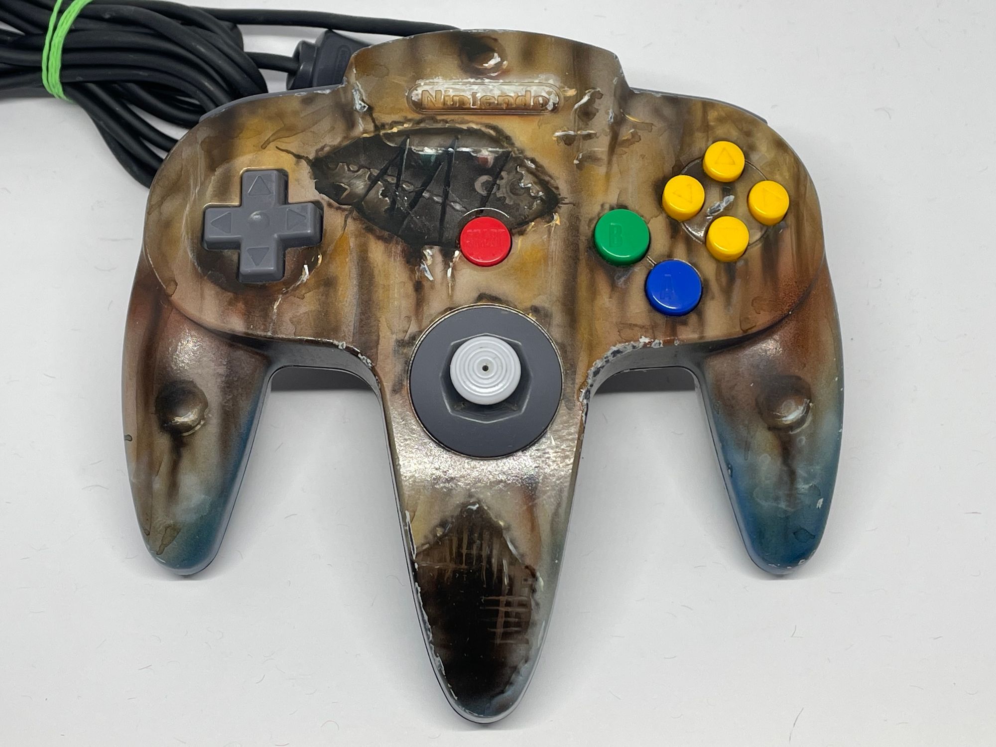 Original Nintendo Controller Brown Scratches Custom Case