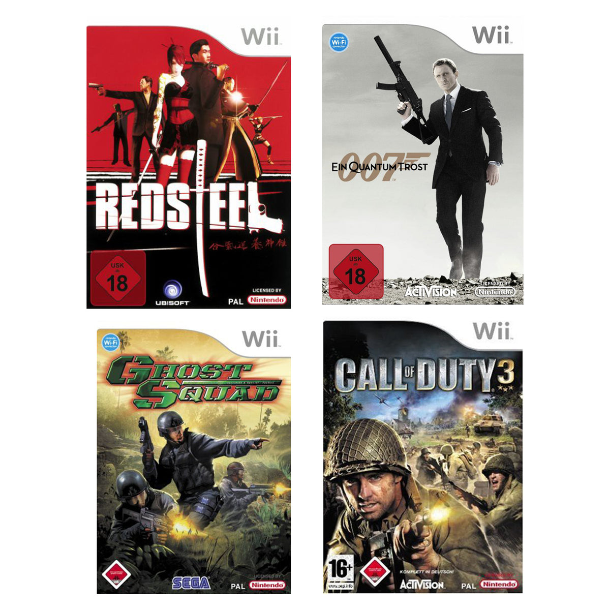 SONDERPOSTEN: Red Steel + Call of Duty 3 + Ghost Squad + James Bond