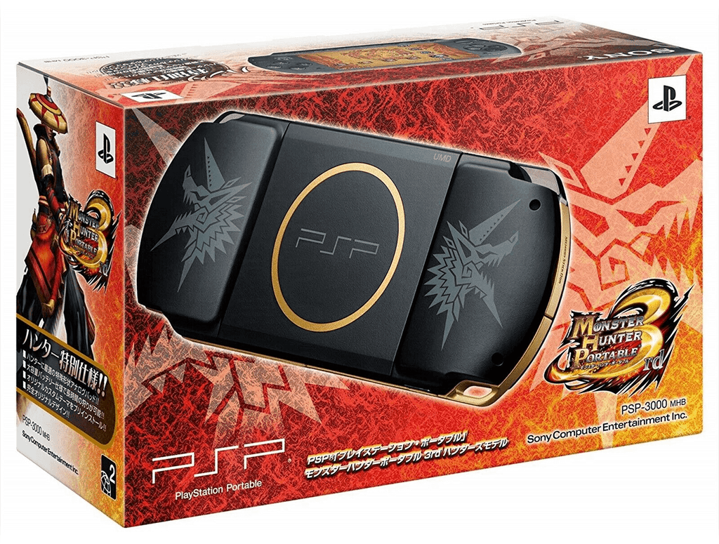 Konsole Slim & Lite 3000 Monster Hunter Portable + Netzteil (JP)