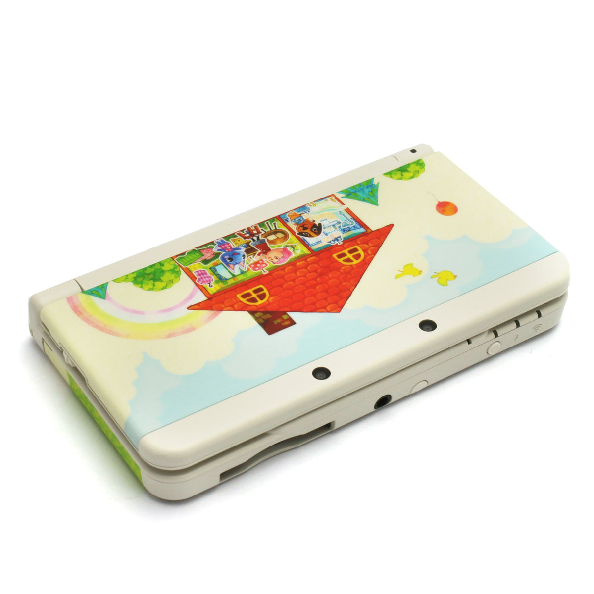 Konsole Ice White / weiß mit Animal Crossing Faceplate