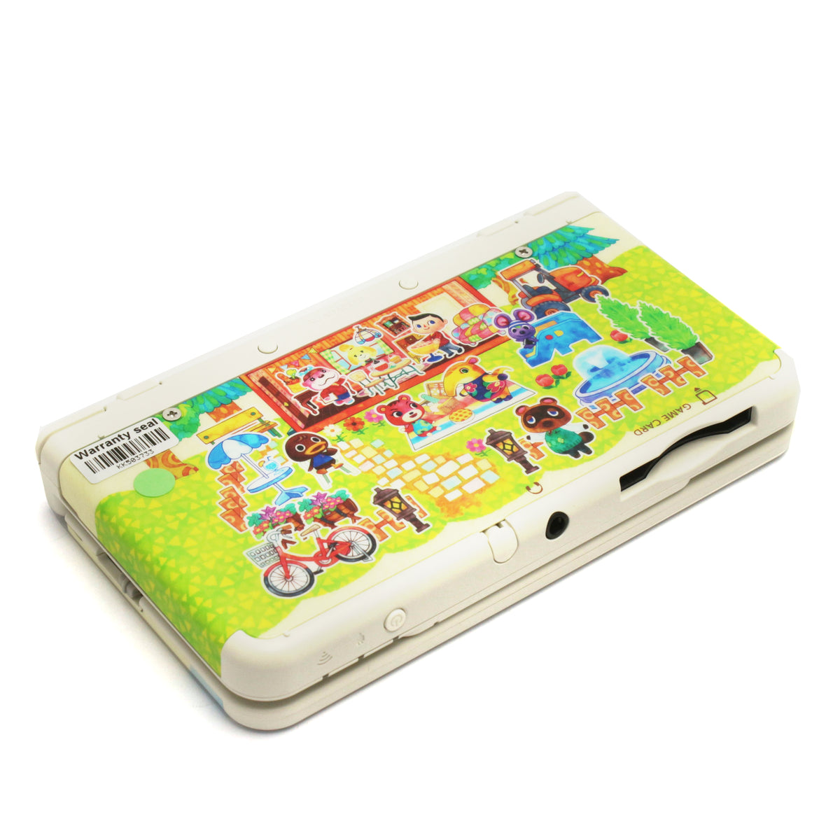 Konsole Ice White / weiß mit Animal Crossing Faceplate