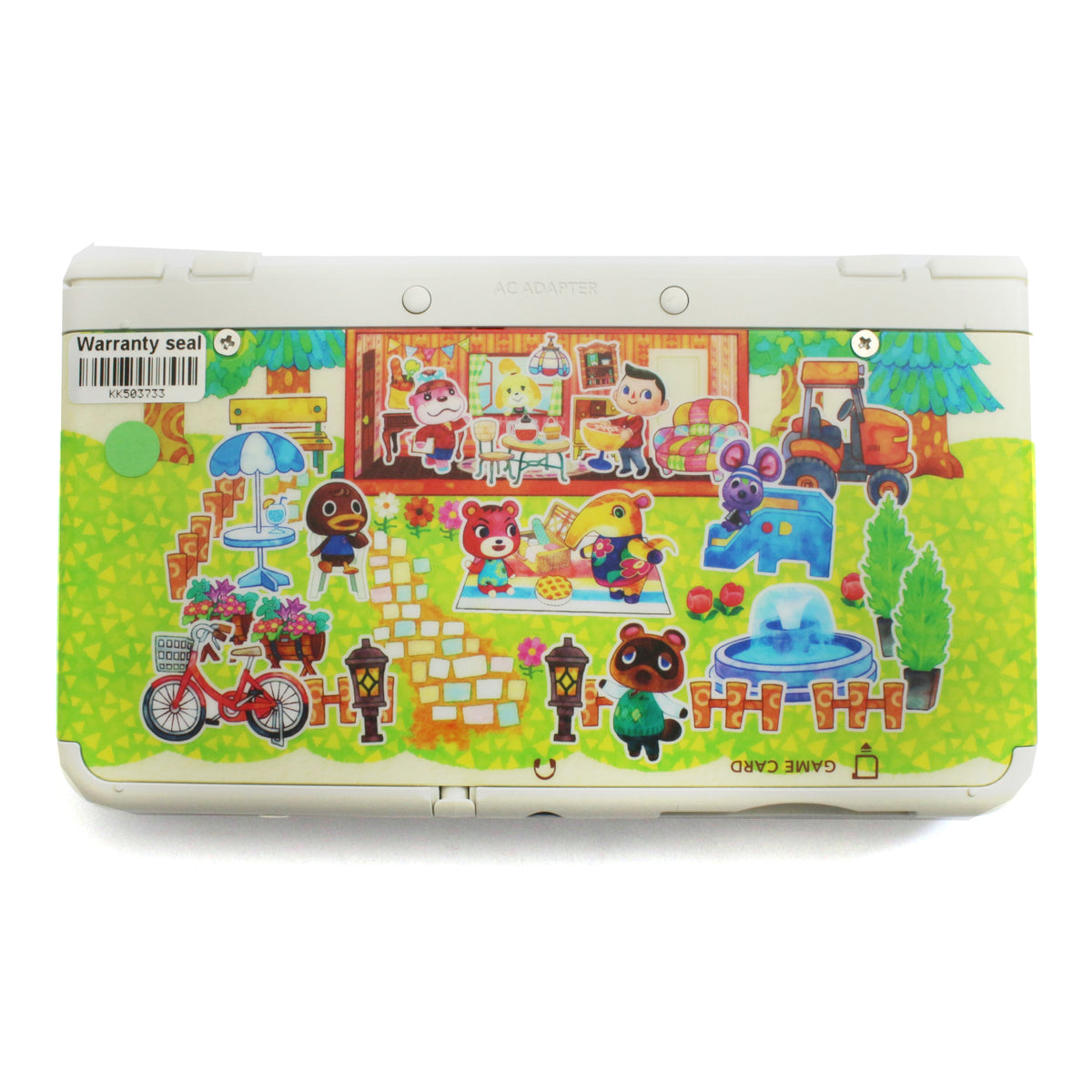 Konsole Ice White / weiß mit Animal Crossing Faceplate
