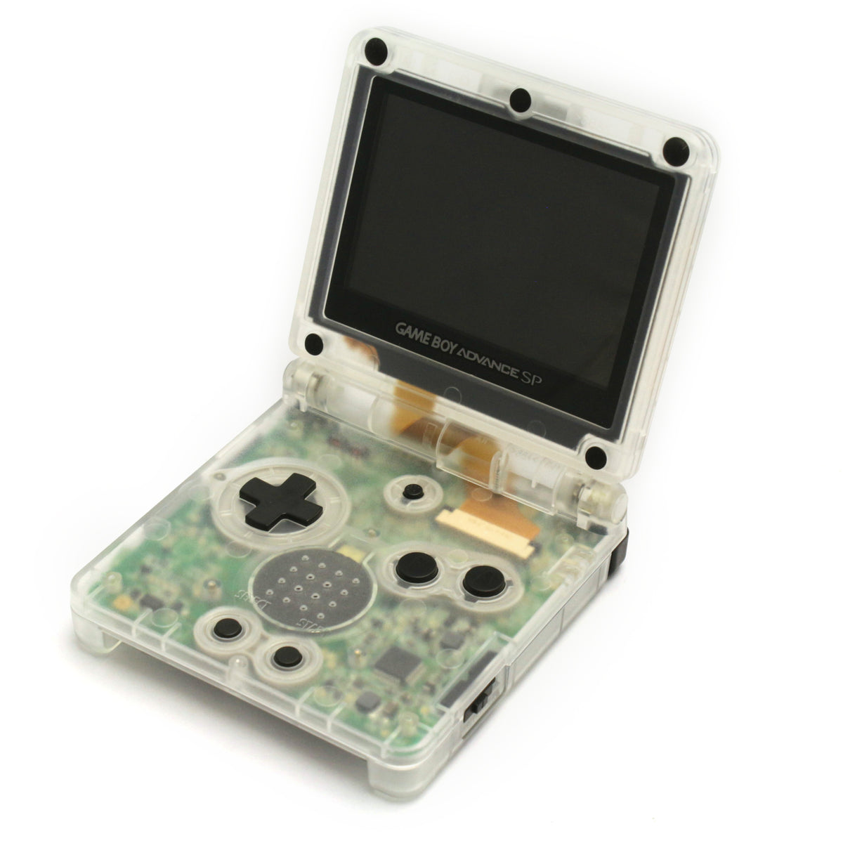 Konsole GBA SP AGS-101 clear/weiß-transp. + Netzteil