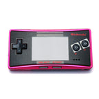 Konsole pink mit NES Faceplate + Netzteil