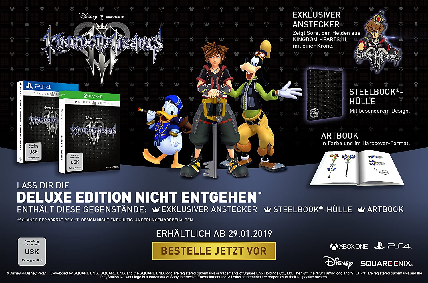 Kingdom Hearts III Deluxe Edition (DE) — Deluxe Edition · Big Box