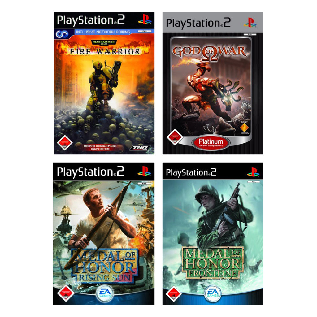 SONDERPOSTEN: Warhammer 40.000: Fire Warrior + God of War 1 + Medal of Honor - Rising Sun+Frontline (mit OV