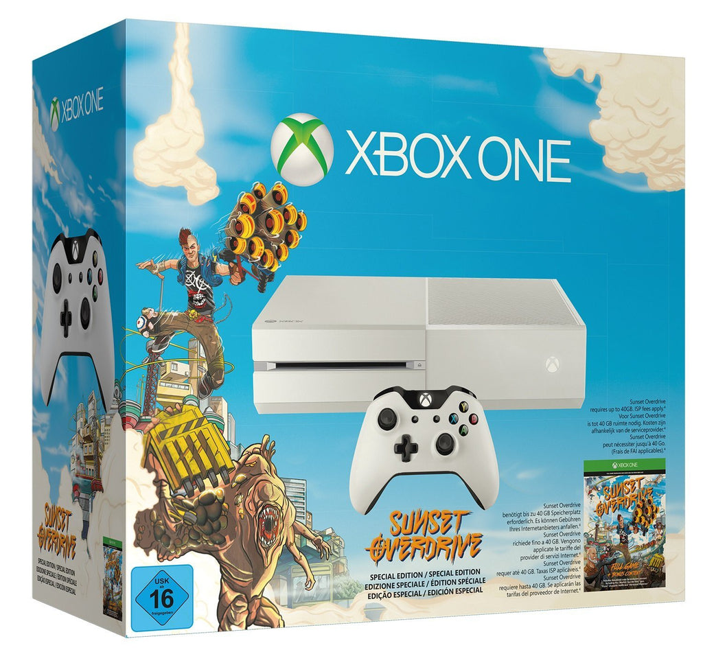 Konsole 500GB + Sunset Overdrive + Orig. Controller + Zub.