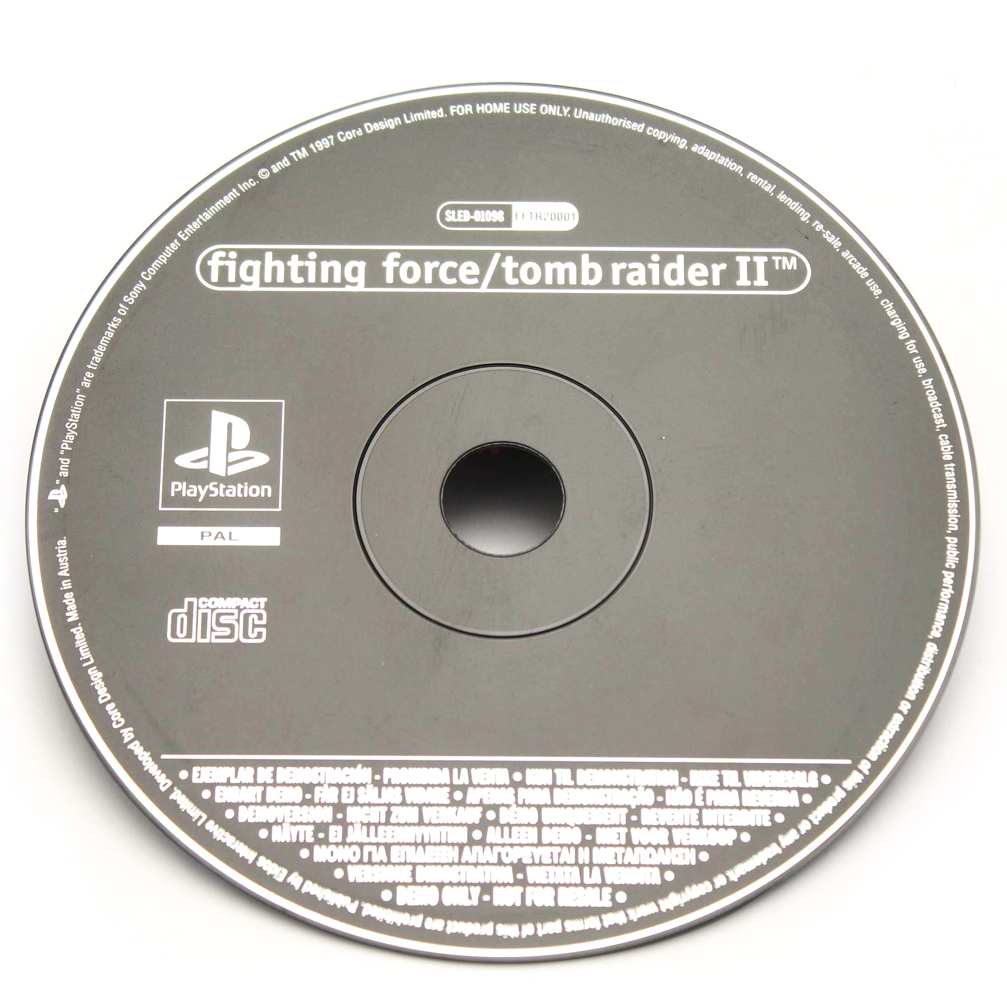 Demo CD Fighting Force /Tomb Raider