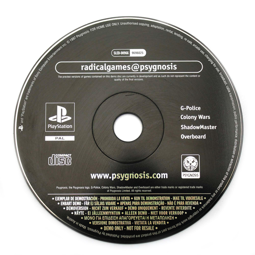 radicalgames@psygnosis Demo Disc