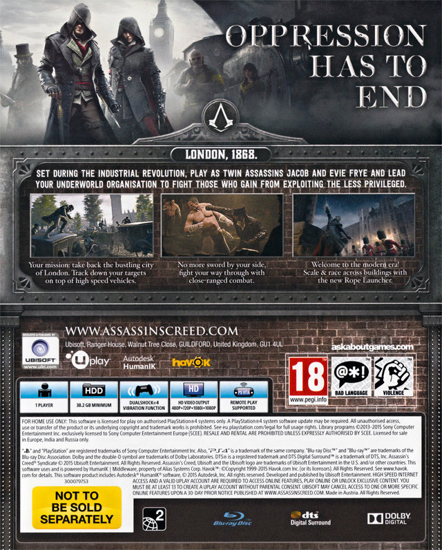 Assassin's Creed Syndicate (GB) — Special Edition