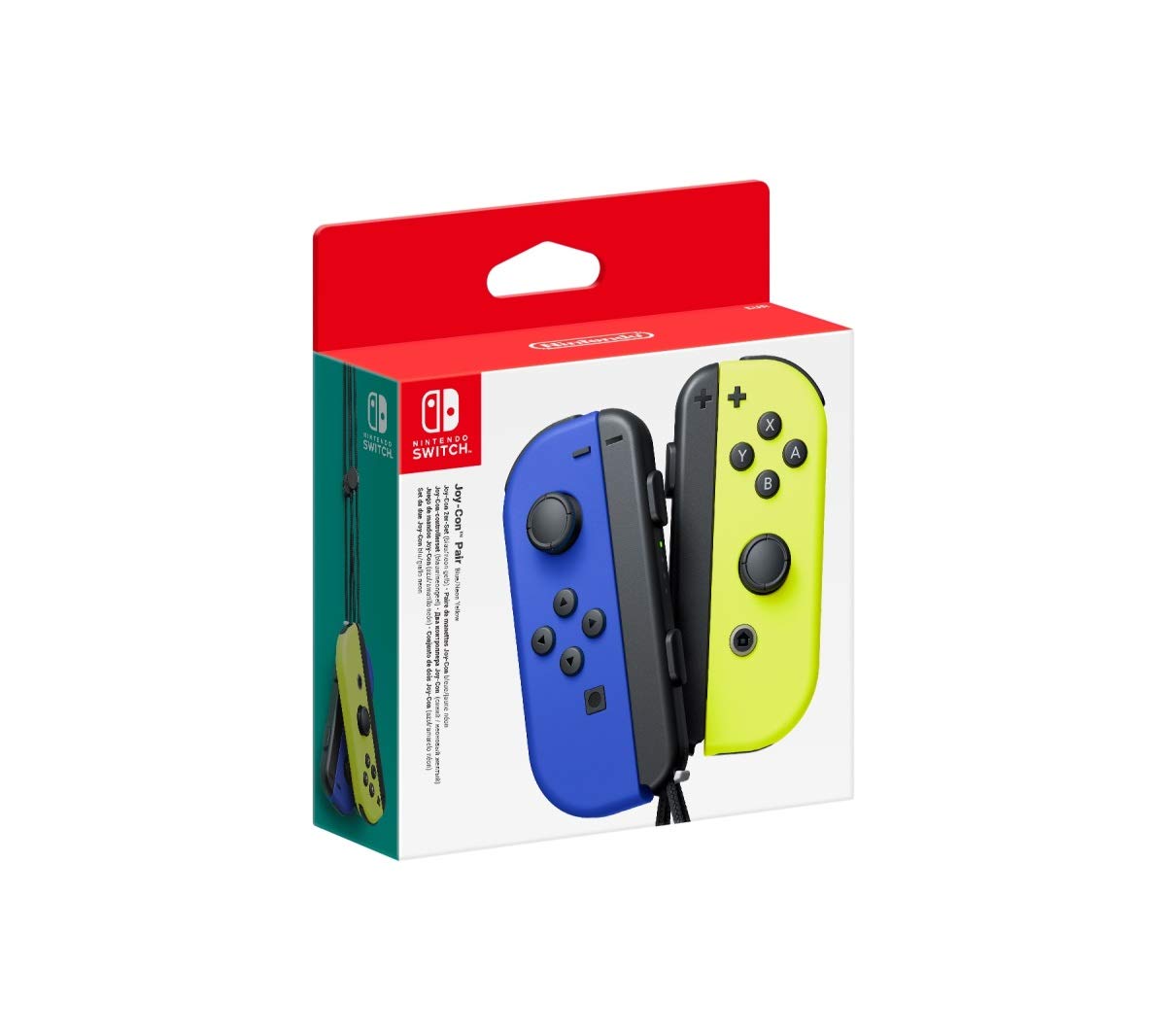2 Original Joy-Con Controller blau/neon-gelb