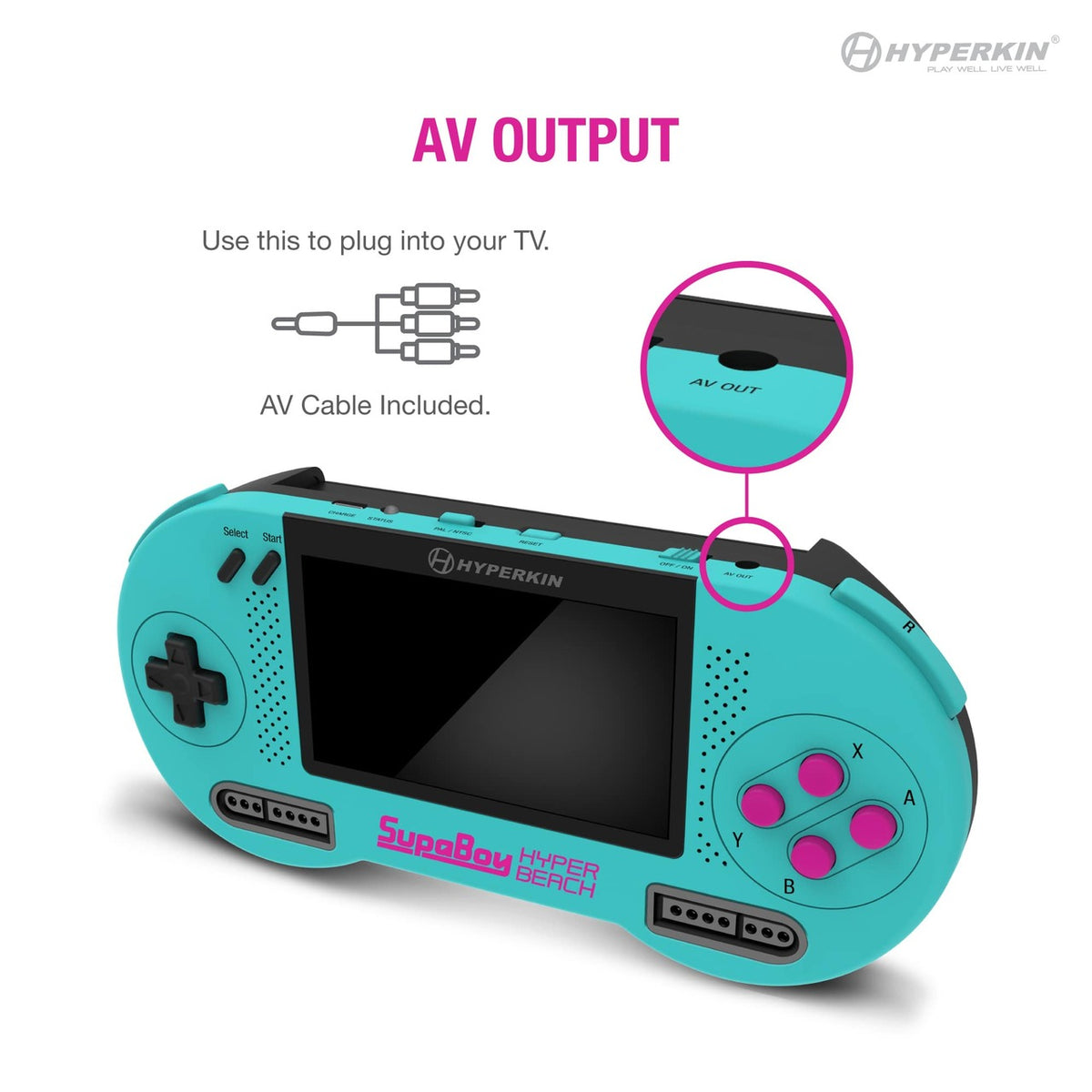 Konsole SupaBoy Portable Hyper Beach [Hyperkin]