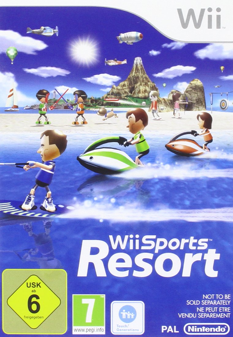 Konsole weiß + Wii Sports + Sports Resort + Wii Fit Plus + Original Remote + Balance Board + Motion Adapter