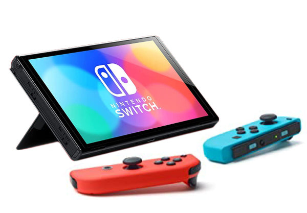 OLED Konsole + 2 Joy-Con Controller Neon-Blau/Neon-Rot + Netzteil