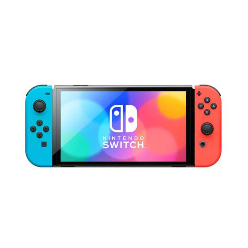 OLED Konsole + 2 Joy-Con Controller Neon-Blau/Neon-Rot + Netzteil