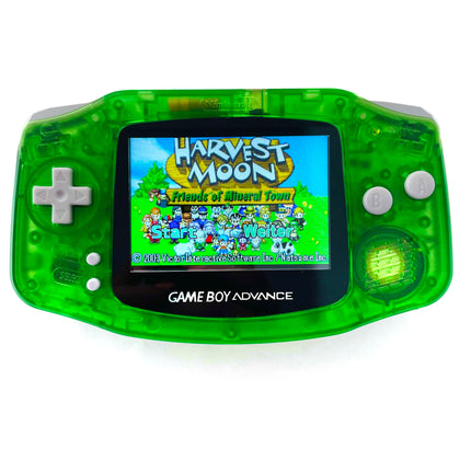 Konsole GBA grün-transp. IPS LCD Display MOD