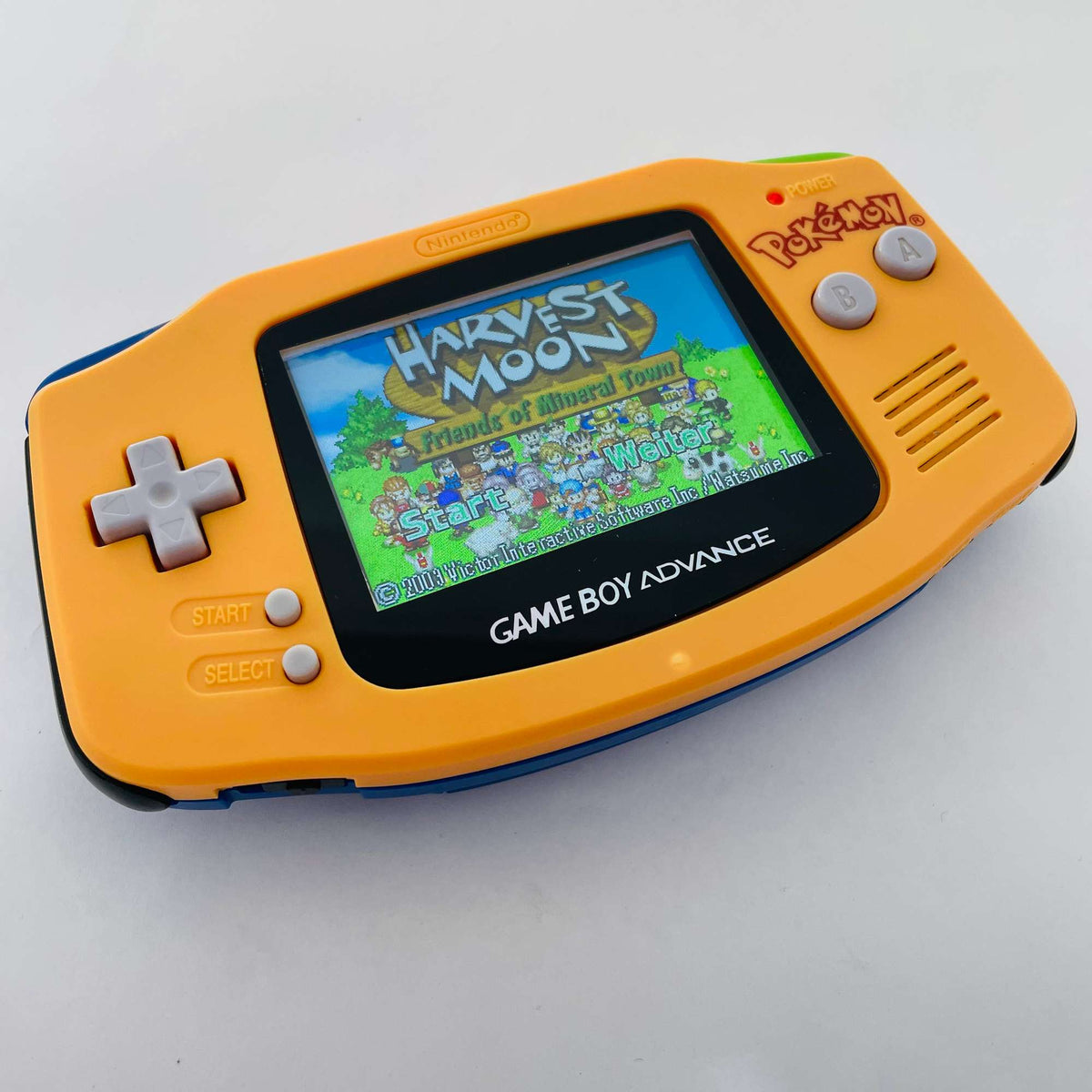 Konsole GBA Pokemon blau-gelb IPS LCD Display Mod