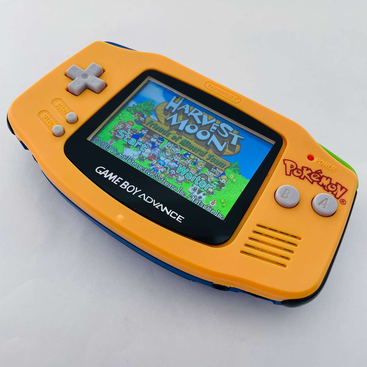 Konsole GBA Pokemon blau-gelb IPS LCD Display Mod