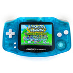 Konsole GBA hellblau-transp. IPS LCD Display MOD