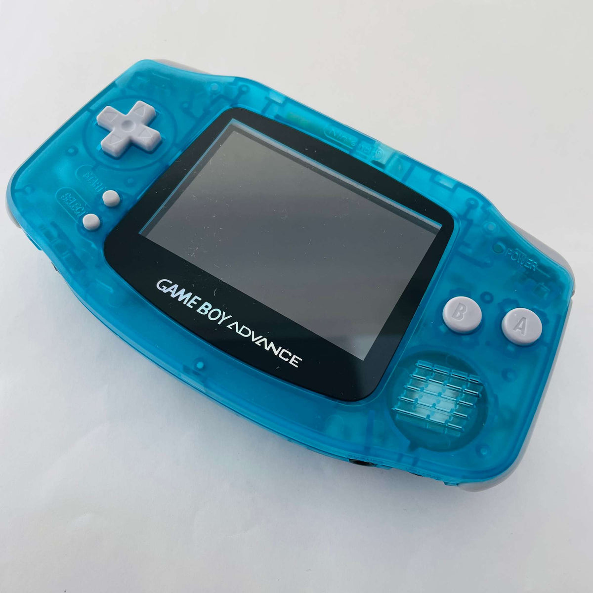 Konsole GBA hellblau-transp. IPS LCD Display MOD