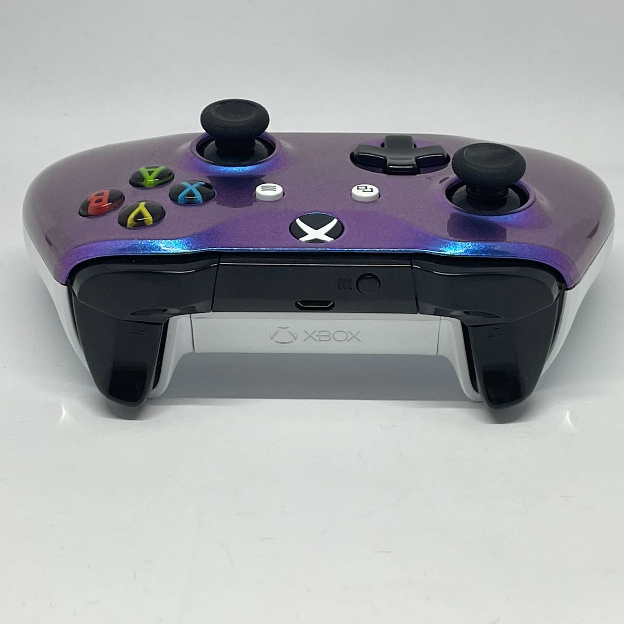 Original Wireless Controller Custom Design lila-blau chrom-meliert