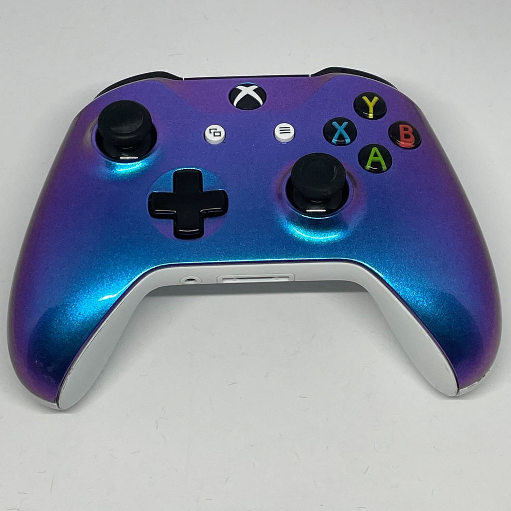 Original Wireless Controller Custom Design lila-blau chrom-meliert