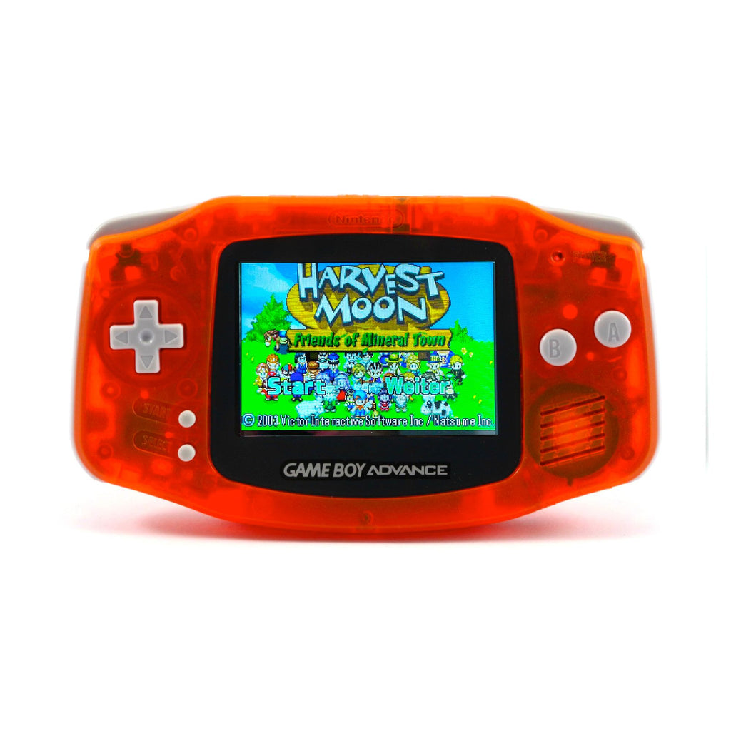 Konsole Classic DMG-01 orange-transp. IPS V5 LCD Display Mod