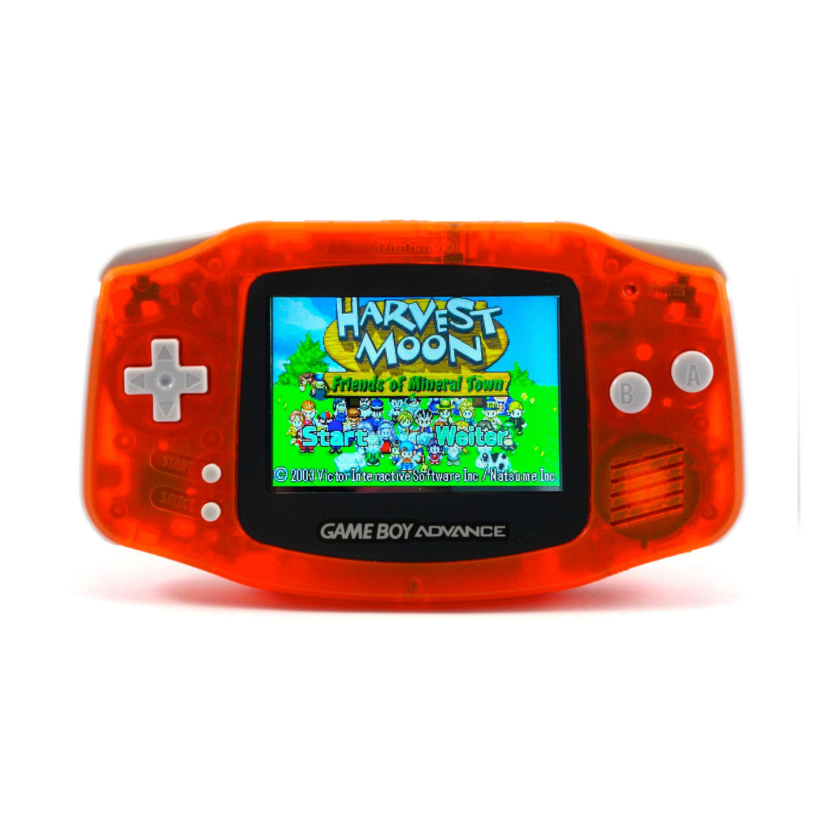 Konsole Classic DMG-01 orange-transp. IPS V5 LCD Display Mod