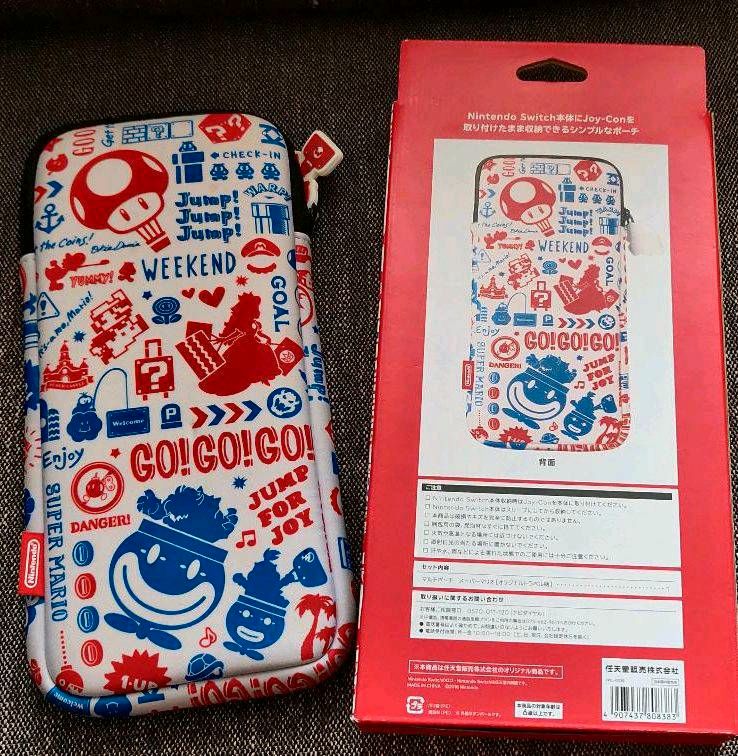 Original Tasche rot/blau mit Super-Mario-Motiven