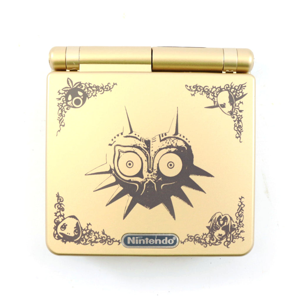 Konsole GBA SP Zelda: Majoras Mask IPS V3 Mod + OSD + Netzteil