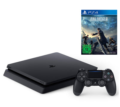 Konsole Slim 1TB schwarz + Final Fantasy XV + Original Controller + Zubehör