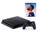 Konsole Slim 1TB schwarz + Fifa 22 + Original Controller + Zubehör