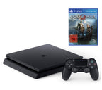 Konsole Slim 1TB schwarz + God of War + Original Controller