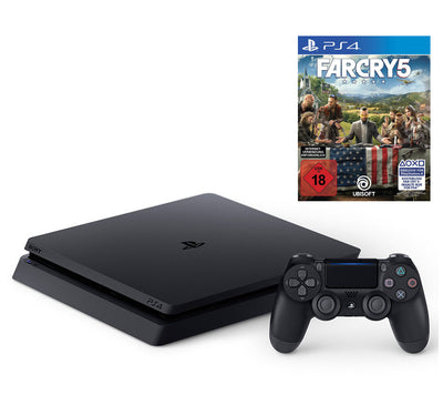 Konsole Slim 1TB schwarz + Far Cry 5 + Original Controller
