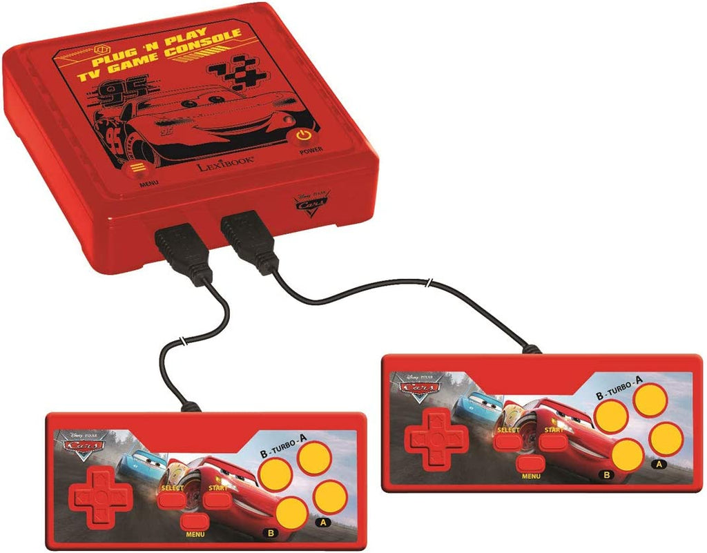Plug 'N Play-TV-Spielkonsole mit 300 Spielen Cars Edition [Lexibook]