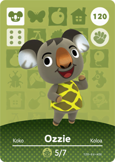 Animal Crossing Amiibokarte 120 Oskar/Ozzie - Serie 2