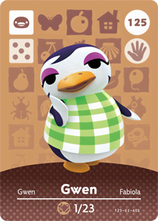 Animal Crossing Amiibokarte 125 Judith/Gwen - Serie 2