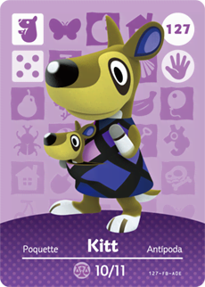 Animal Crossing Amiibokarte 127 Kerstin/Kitt - Serie 2