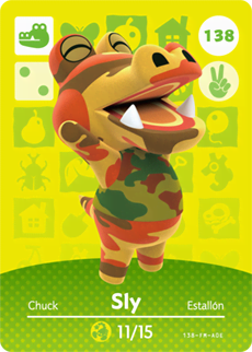 Animal Crossing Amiibokarte 138 Steve/Sly - Serie 2