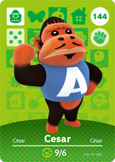 Animal Crossing Amiibokarte 144 Alfredo/Cesar - Serie 2