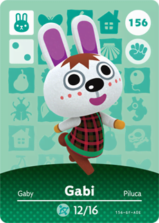 Animal Crossing Amiibokarte 156 Gabi/Gabi - Serie 2