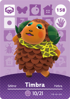 Animal Crossing Amiibokarte 158 Tippsi/Timbra - Serie 2