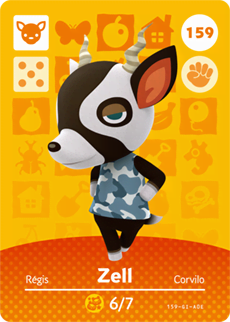 Animal Crossing Amiibokarte 159 Walter/Zell - Serie 2