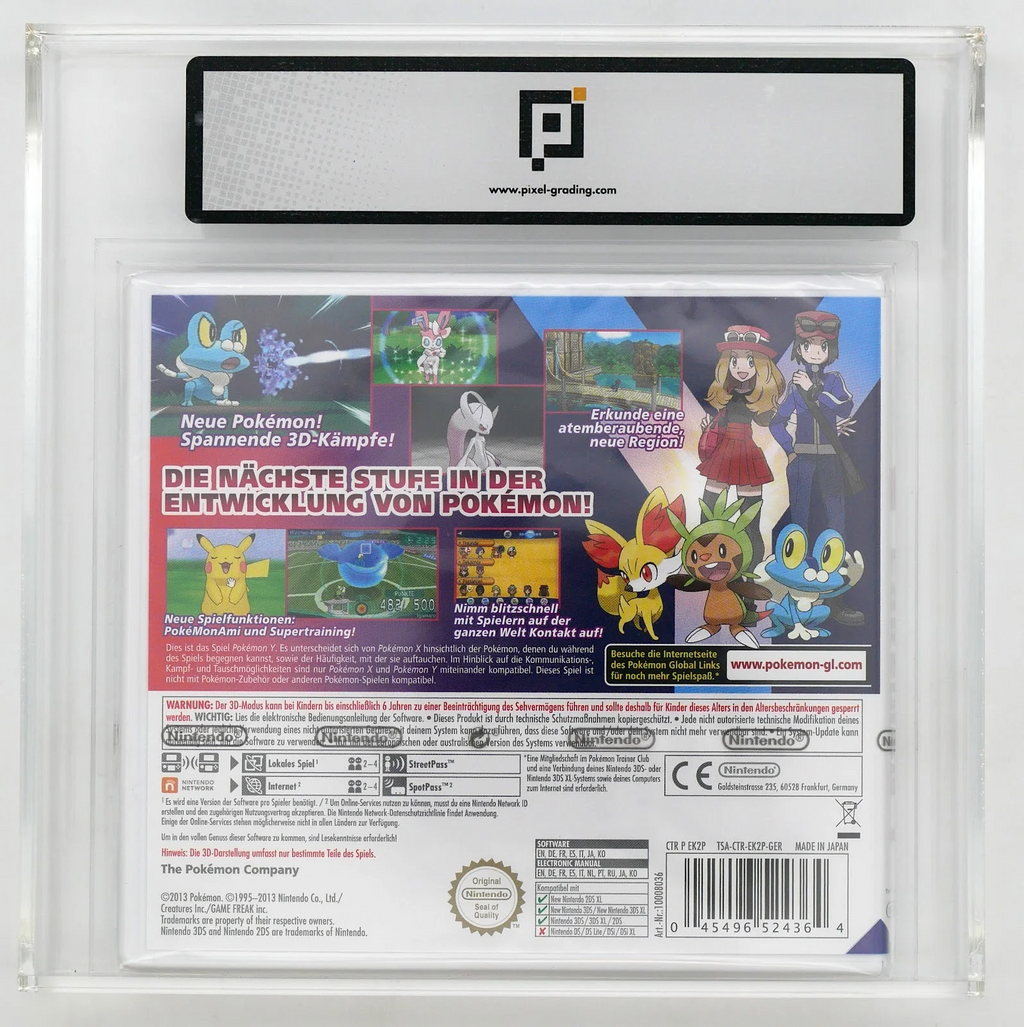 Pokémon Y Pixel Grading SEALED 95 49076250 (DE) · Sammlerstück