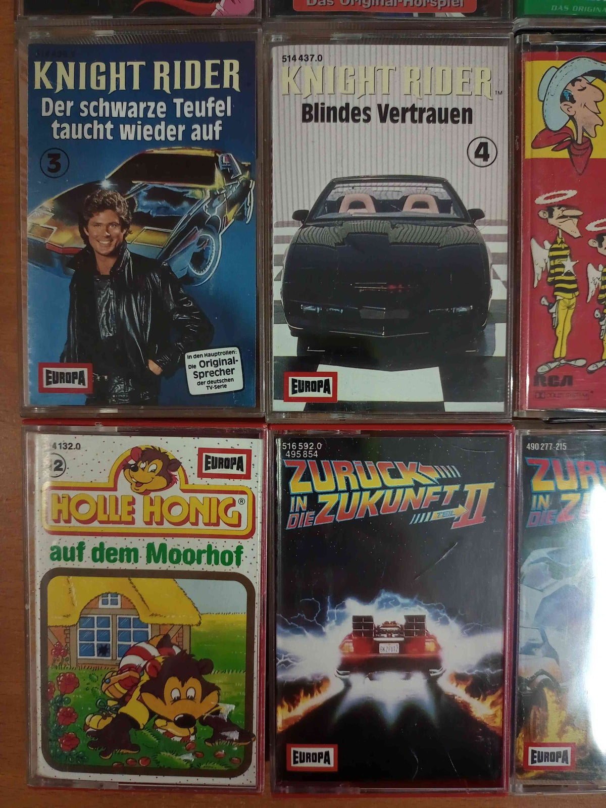 MC Kassetten-Set S60: Knight Rider, Digimon, Dragonball, Yu Gi Oh, Lucky Luke Europa