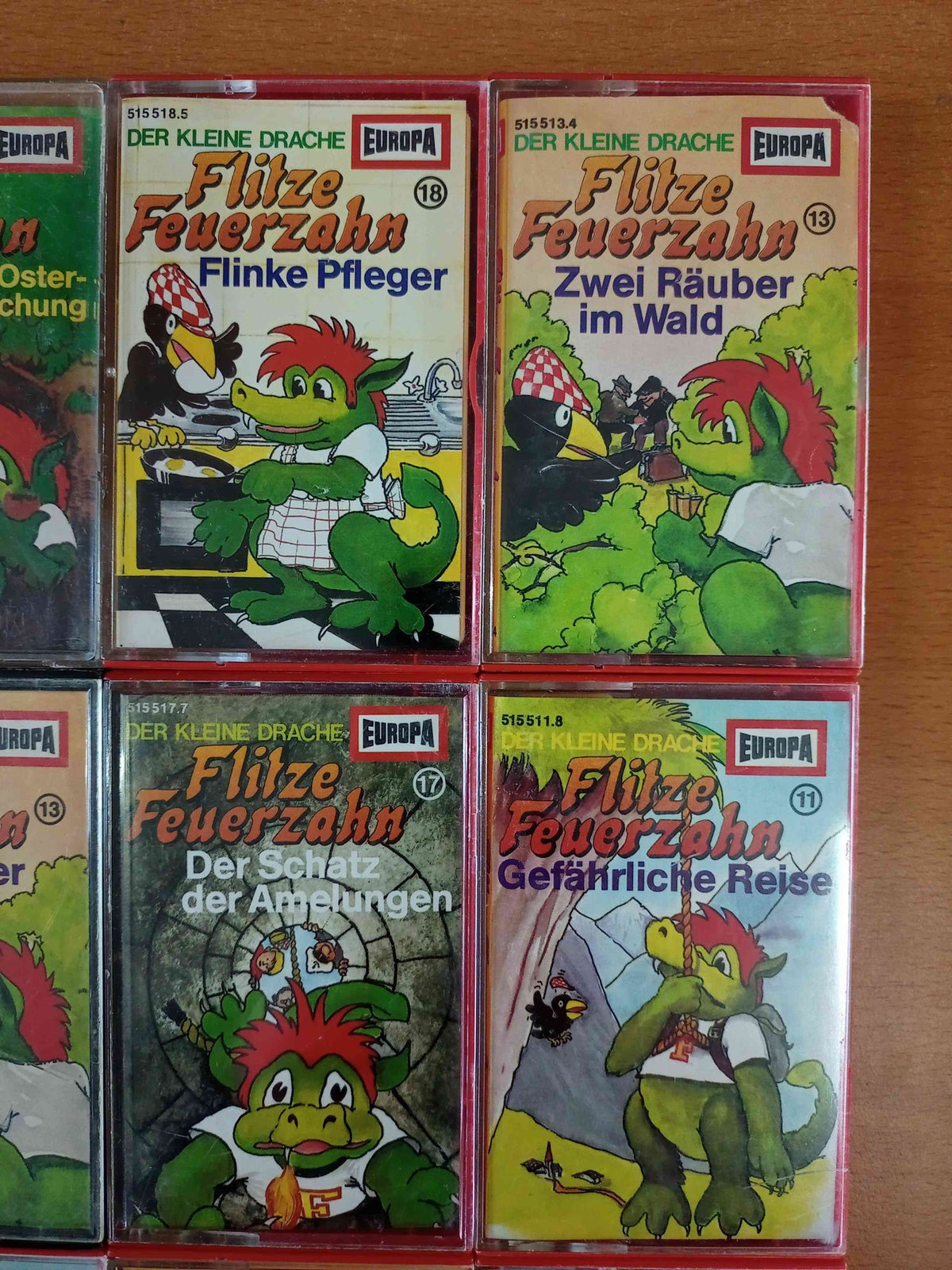 MC Kassetten-Set S35: Flitze Feuerzahn Kinder Jungen Mädchen Europa Sammlung