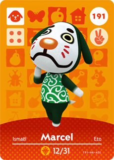 Animal Crossing Amiibokarte 191 Ronaldo/Marcel - Serie 2