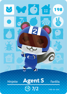 Animal Crossing Amiibokarte 198 Karin/Agent S - Serie 2