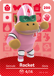 Animal Crossing Amiibokarte 200 Katrin/Rocket - Serie 2