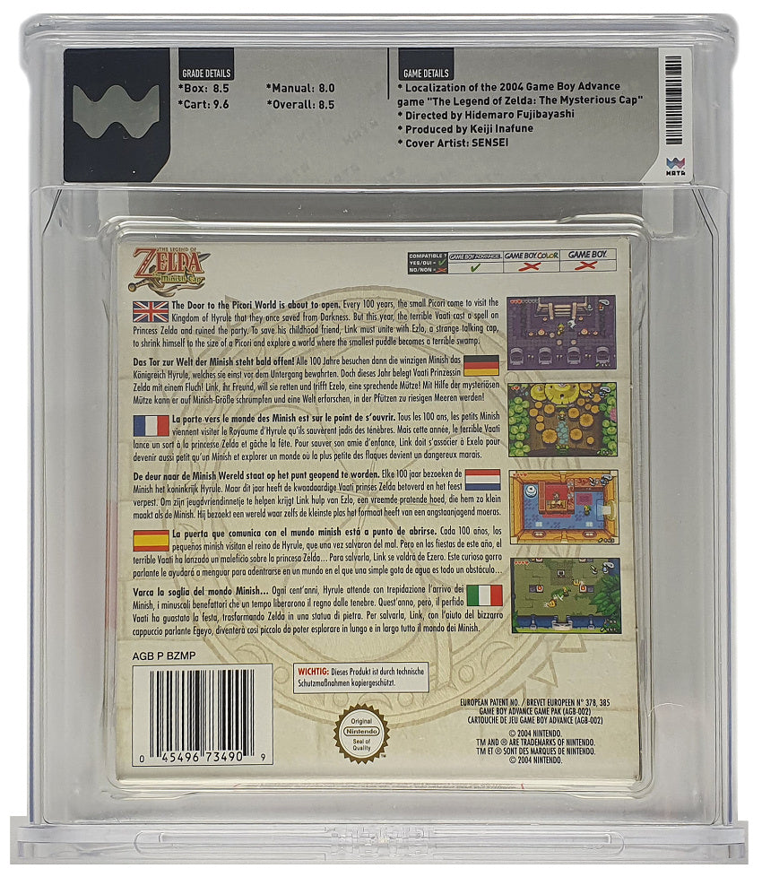 The Legend of Zelda: The Minish Cap WATA Grading CIB 8.5 (EU) · Sammlerstück